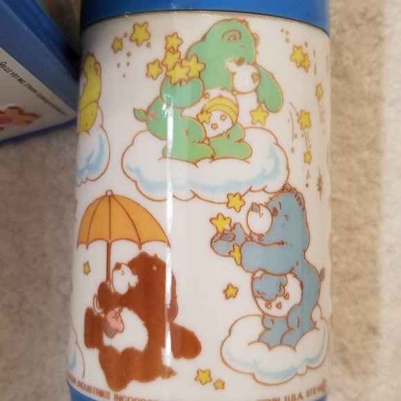 SOLD !!! Collectible 1983 Care Bears Metal Lunchbox Thermos - Picture 14 of 15